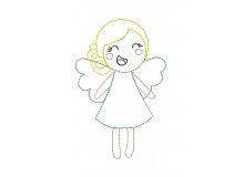 Stickdatei - zARTbesaitet - Engel Doodle